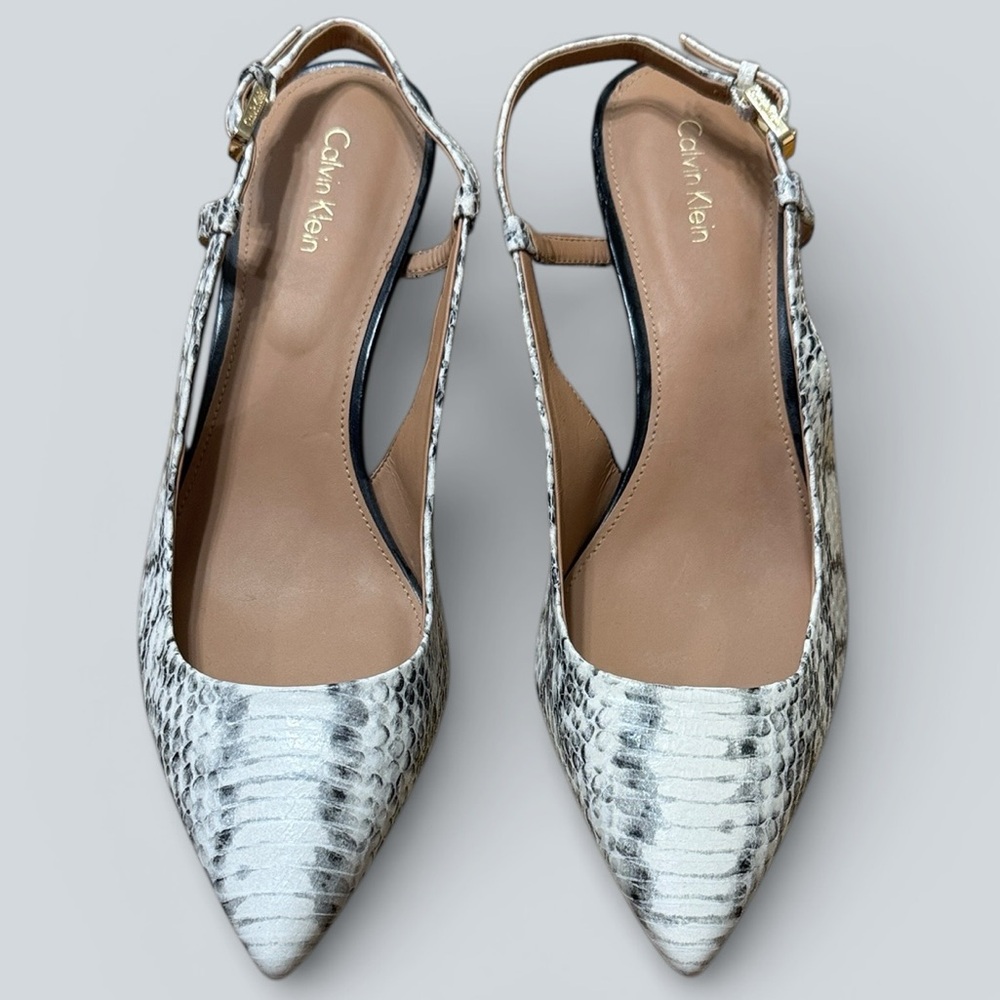 Calvin Klein Patsi Muted Snake Dress Pumps - Picture 3 of 5